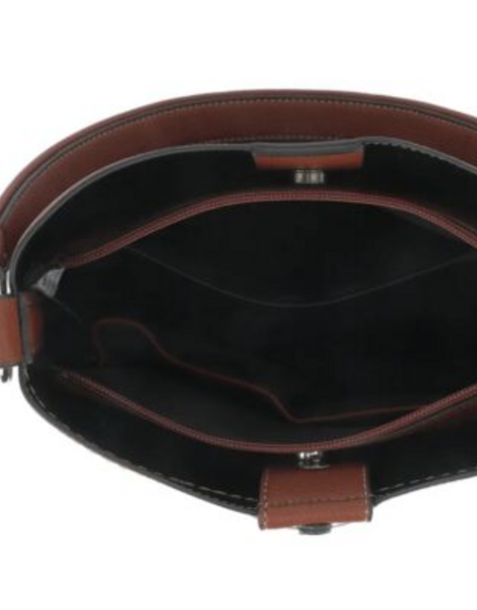 MC Handbags Corp. Coronet 59004 Burgundy Triple Compartment Hobo Bag