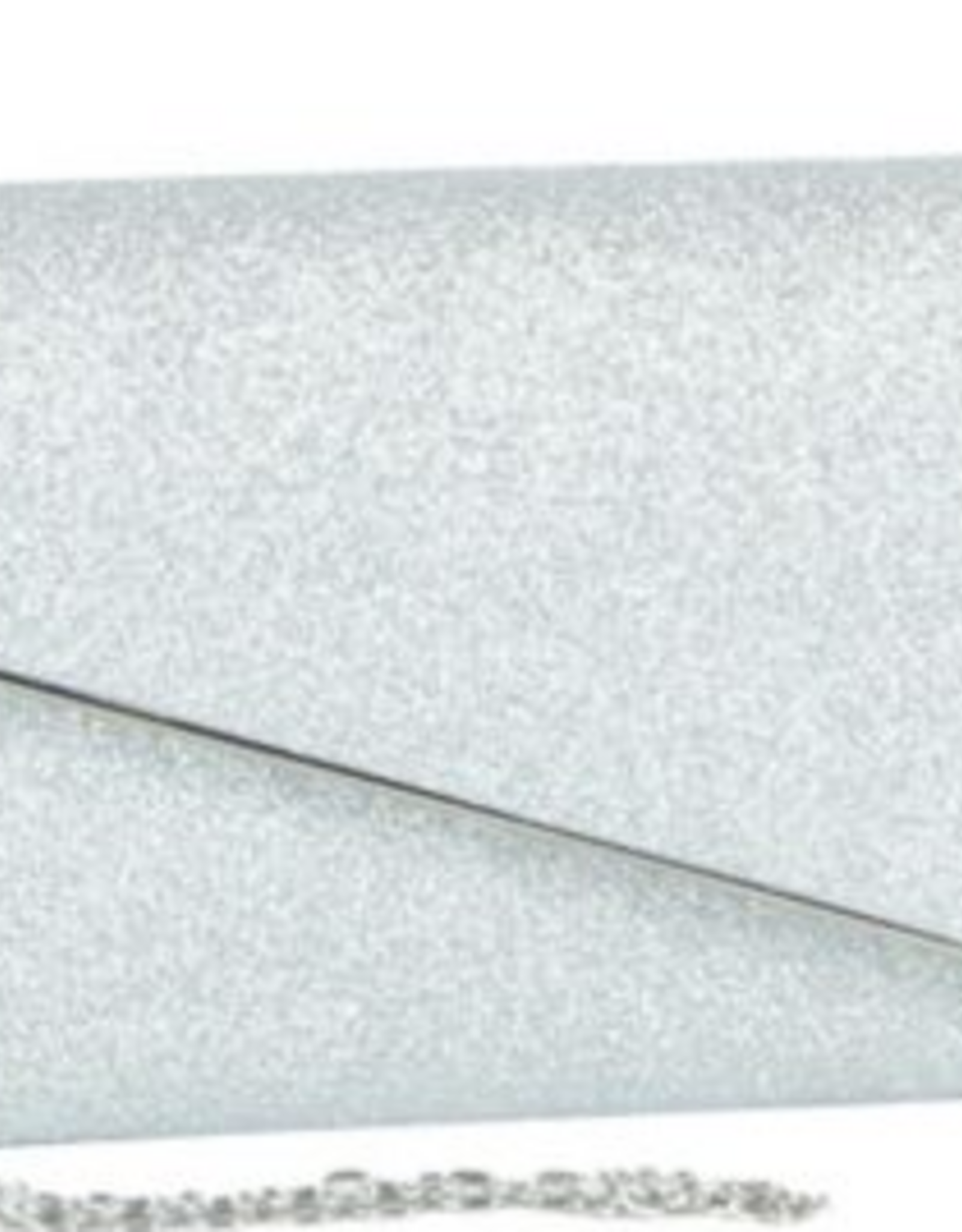 MC Handbags Corp. Coronet 59024 Silver Metallic Shimmer Fold Over Evening Bag W/ Detachable Chain Strap
