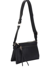 Cornet Coronet 59011 Black Multi Compartment Crossbody