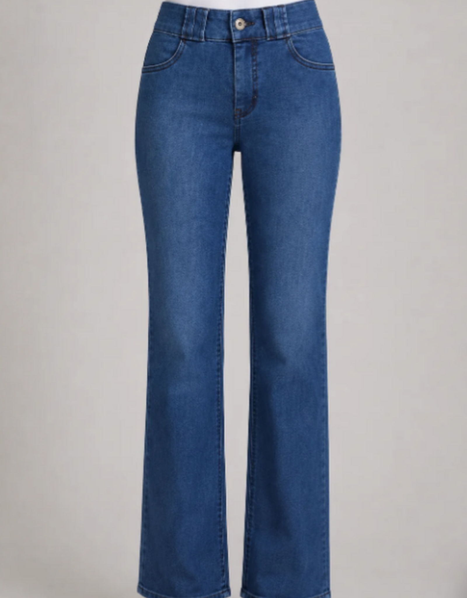 Ethyl Ethyl Benefit Blue  Mid Rise Relaxed Classic Jean