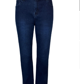 Ethyl Ethyl Blissful Blue Mid Rise Straight Leg Classic Style Jean