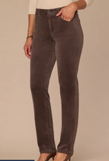 Democracy Democracy Espresso Corduroy Straight Leg Petite Pant
