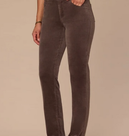 Democracy Democracy Espresso Corduroy Straight Leg Petite Pant