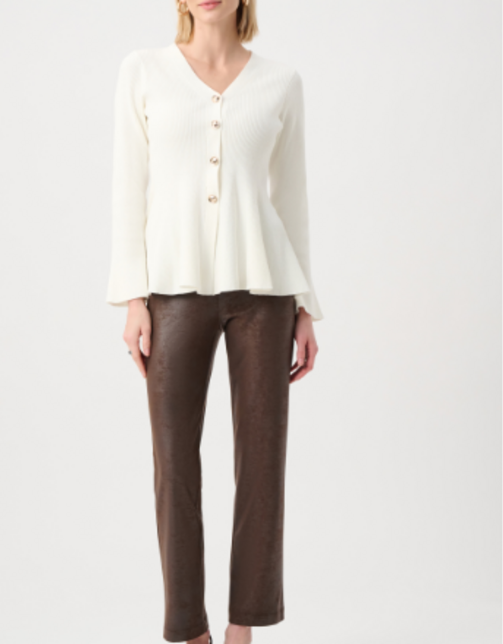 Joseph Ribkoff Joseph Ribkoff Foiled Silky Knit Straight Pull-On Pants