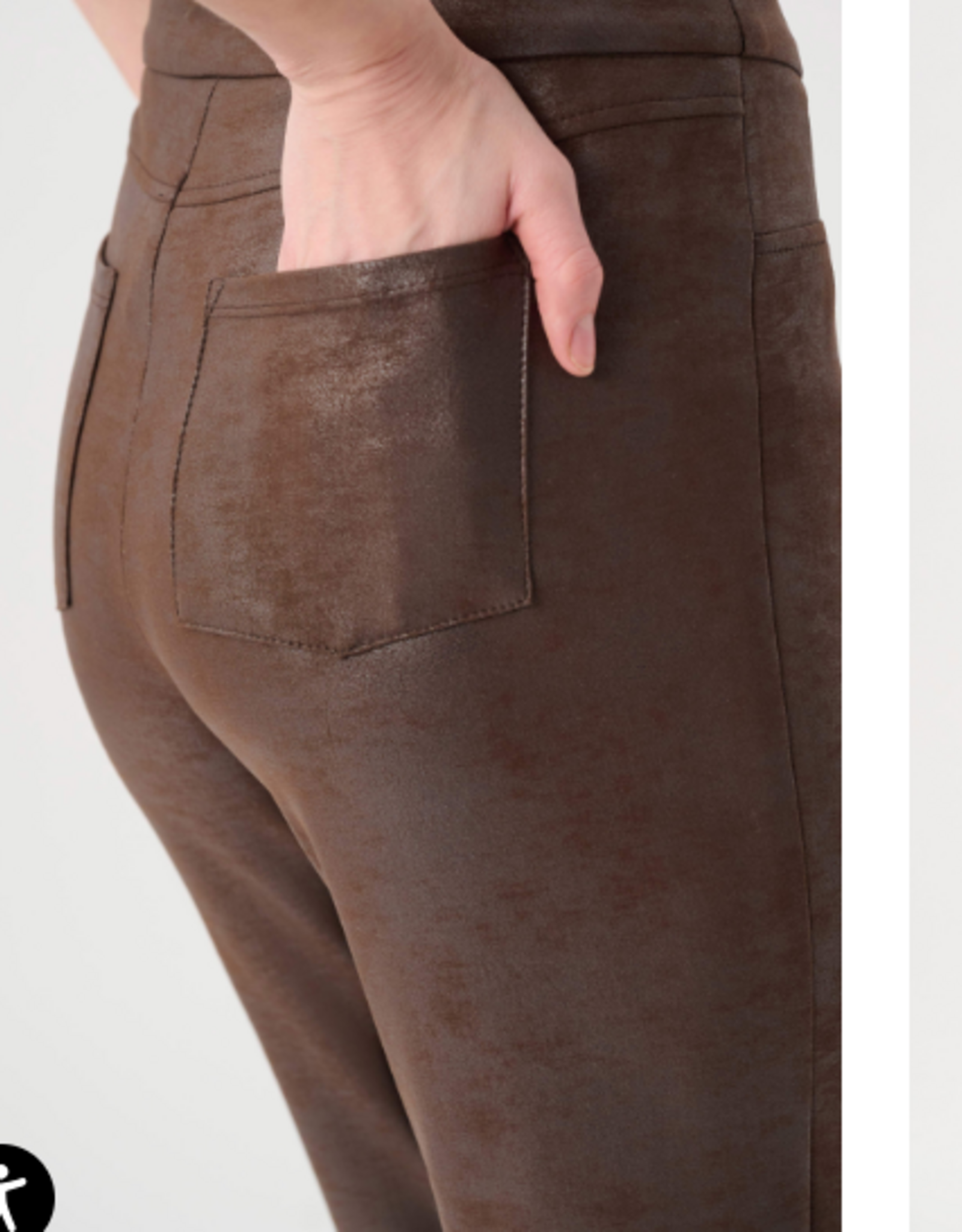Joseph Ribkoff Joseph Ribkoff Foiled Silky Knit Straight Pull-On Pants