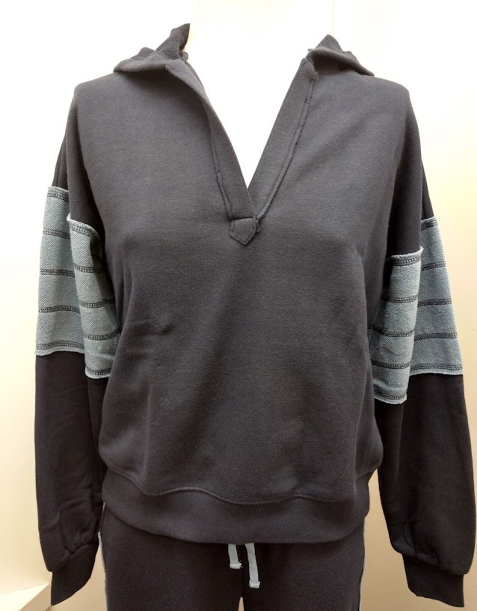 Threads 4 Thought Threads 4 Thought TWA4782 Terry V-Neck Long Sleeve Pull-Over Top