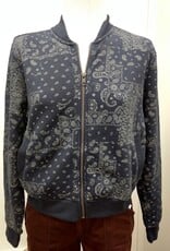 Threads 4 Thought Threads 4 Thought TWA4784P1 Navy Paisley Print Zip Front Long Sleeve Jacket