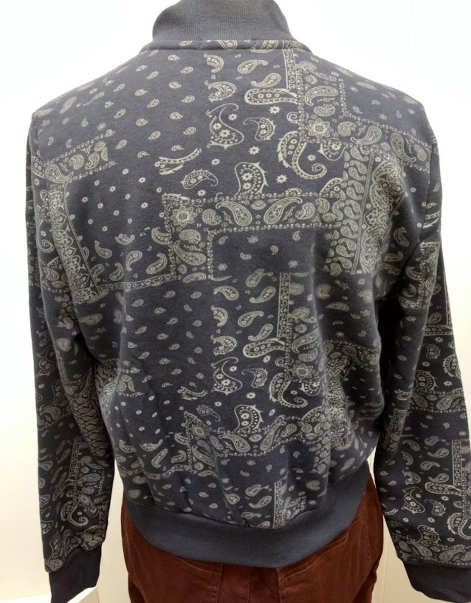 Threads 4 Thought Threads 4 Thought TWA4784P1 Navy Paisley Print Zip Front Long Sleeve Jacket