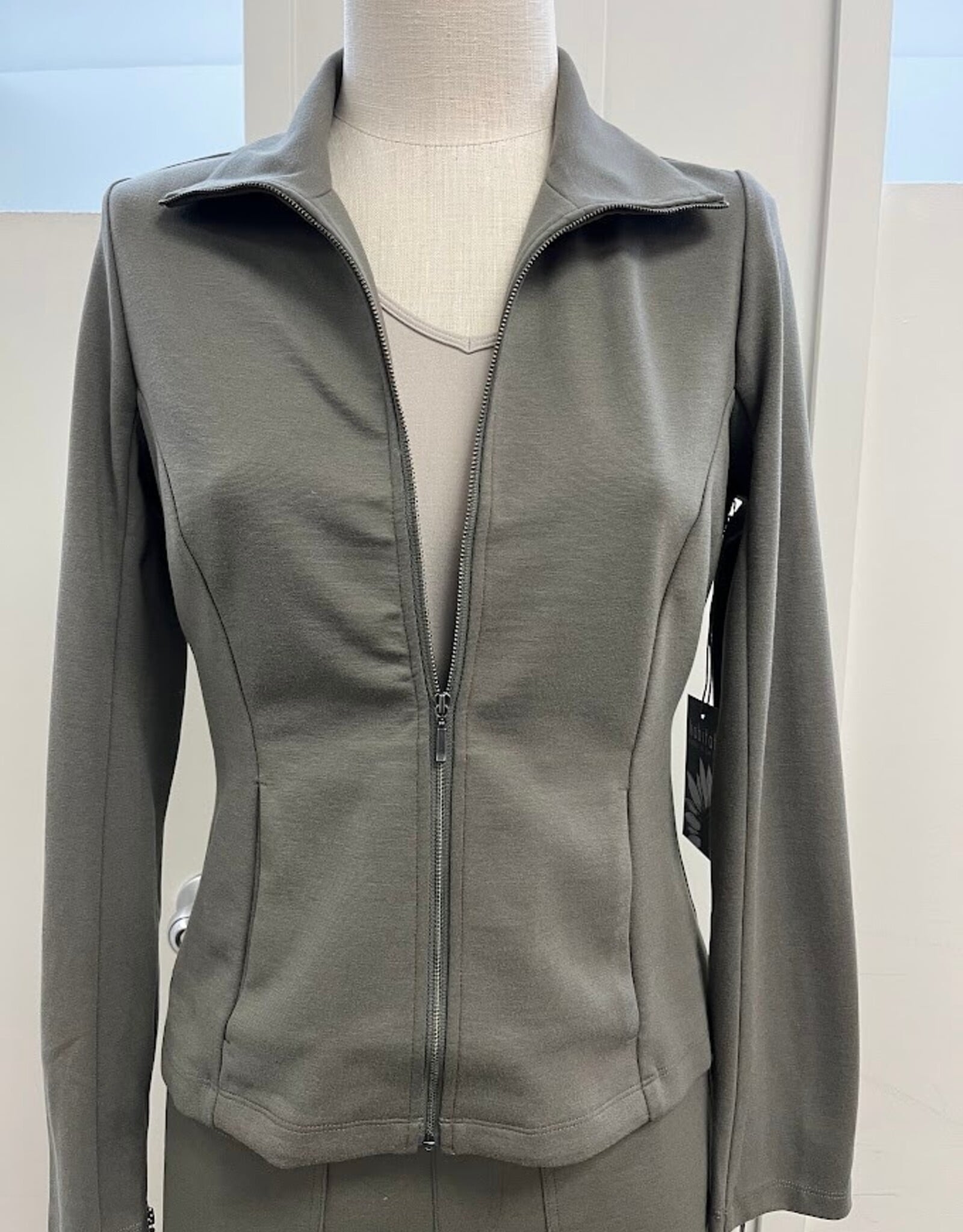 Habitat HabitatUmber Madison Luxe Ponte Zip Up Jacket