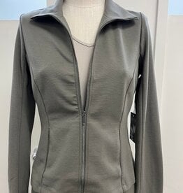 Habitat Habitat Umber Madison Luxe Ponte Zip Up Jacket