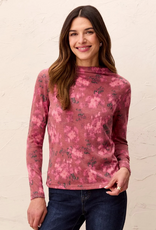 Tribal Tribal Nostalgia Knit Funnel Neck Long Sleeve Top