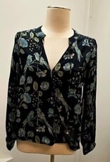 APNY APNY Midnight Forest & Sage V-Neck L/S Top