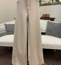 APNY APNY Antique Beige The Godet Wide Leg Jean