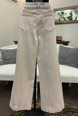 APNY APNY Antique Beige The Godet Wide Leg Jean