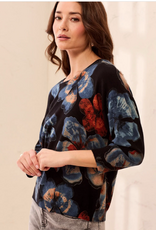 Tribal Tribal Maple Soft Crewneck 3/4 Sleeve Sweater Top