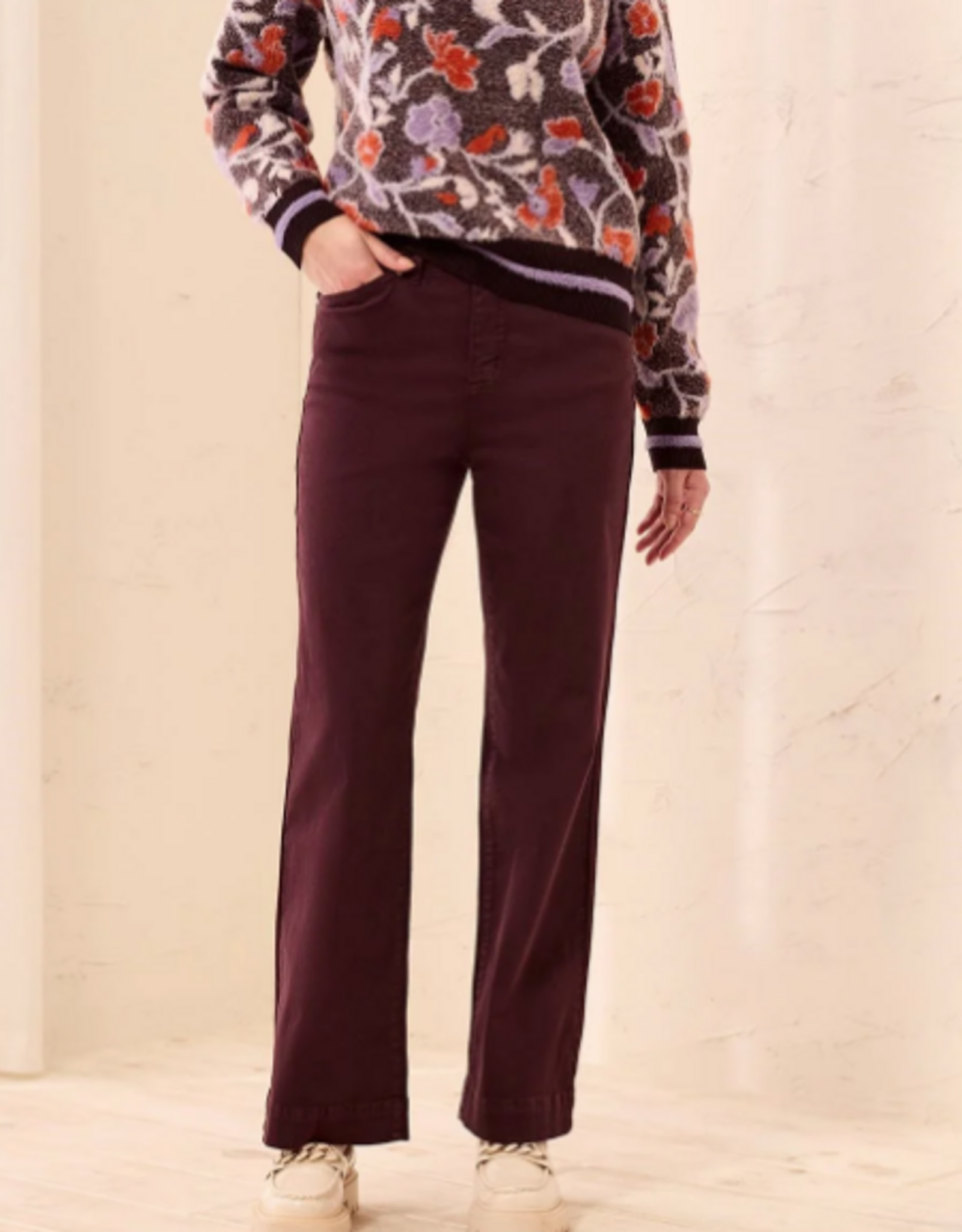 Tribal Tribal Fudge Comfort  Stretch Wide Leg Pull-On Pants