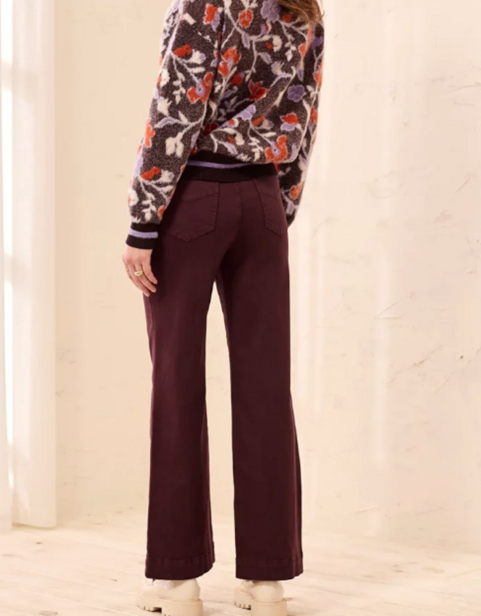 Tribal Tribal Fudge Comfort  Stretch Wide Leg Pull-On Pants