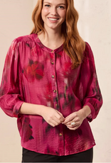 Tribal Tribal Nostalgia Round Neck Dolman Sleeve Top