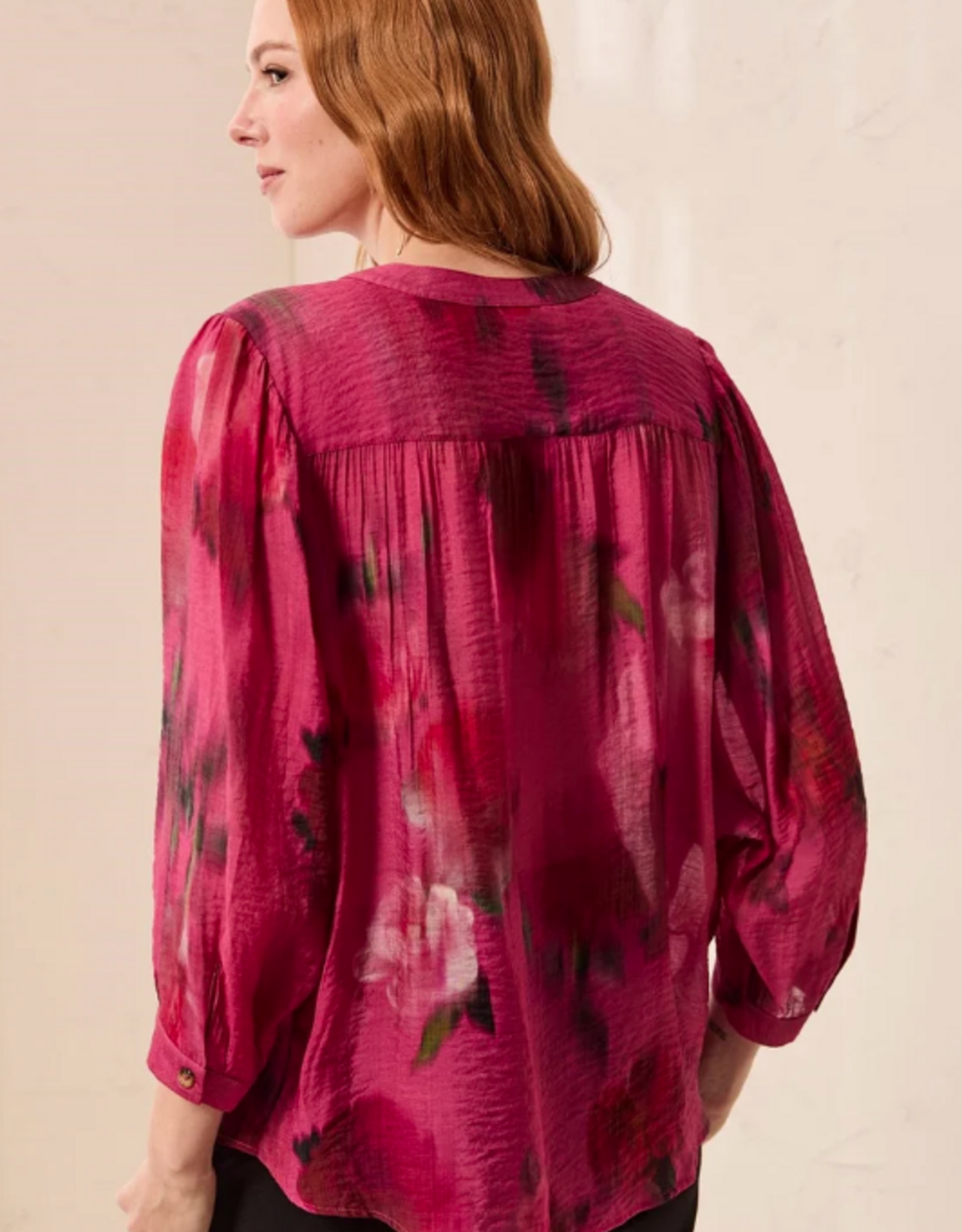 Tribal Tribal Nostalgia Round Neck Dolman Sleeve Top