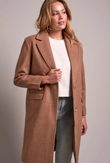 Tribal Tribal Biscotti Ultra-Soft Knit Coat With Removable Hoodie