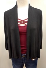 Kylie Paige Kylie Paige R21851 Black Rayon Span Joss Cardigan