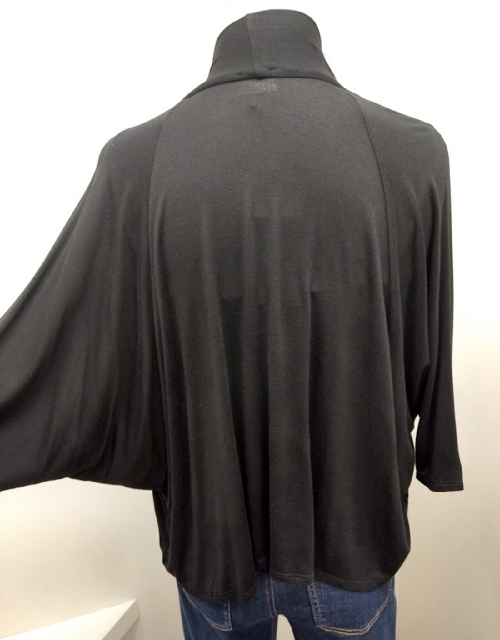 Kylie Paige Kylie Paige R21851 Black Rayon Span Joss Cardigan