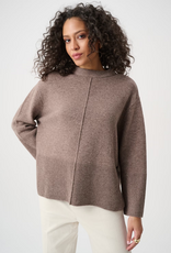 Joseph Ribkoff Joseph Ribkoff 263959 Mink Melange Casual Loose Knit Pullover Sweater