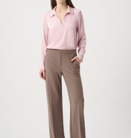 Joseph Ribkoff Joseph Ribkoff Mink Wide-leg Full-length Trouser Pant