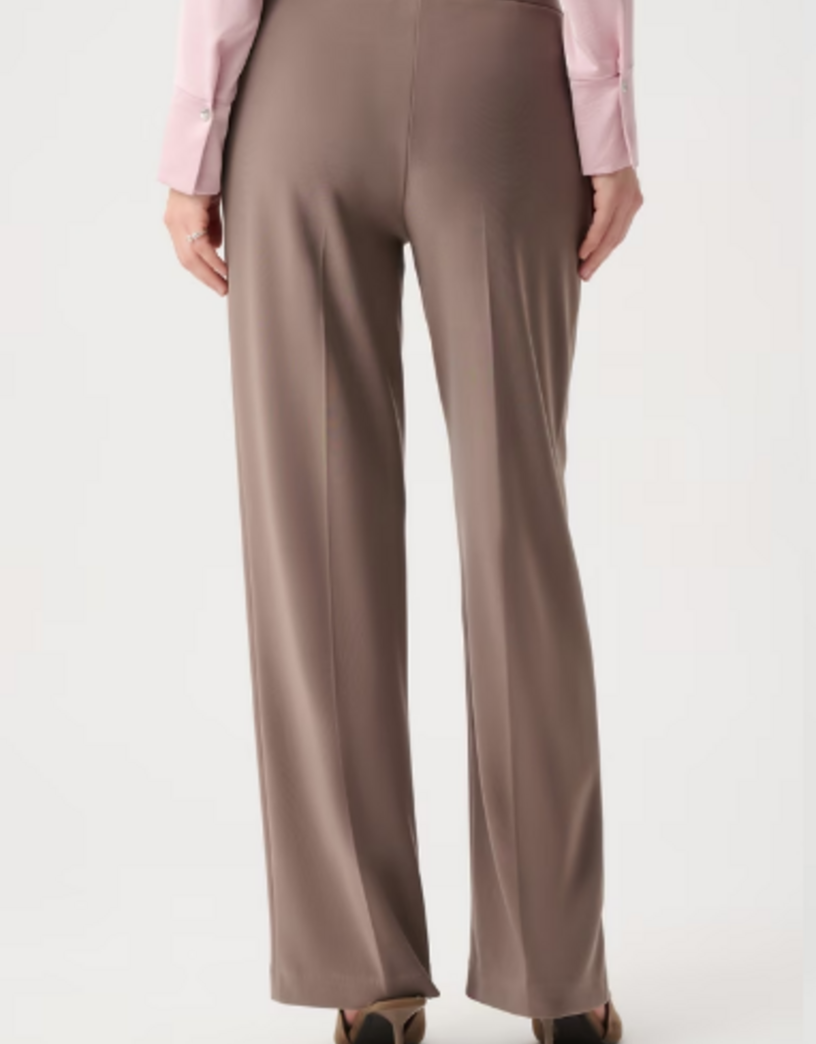 Joseph Ribkoff Joseph Ribkoff Mink Wide-leg Full-length Trouser Pant