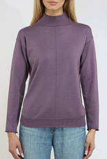 Metric Knits Metric Knits  Lavender Hue Mock Neck Long Sleeve  Top