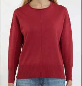 Metric Knits Metric Knits Redwood Round  Roll Neck Long Sleeve Top