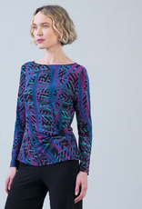 Clara Sunwoo Clara Sun Woo  Multi color Print W/ Side Twist Detail