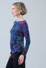Clara Sunwoo Clara Sun Woo  Multi color Print W/ Side Twist Detail