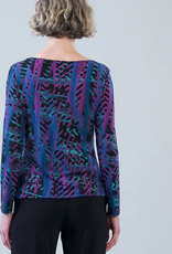 Clara Sunwoo Clara Sun Woo  Multi color Print W/ Side Twist Detail