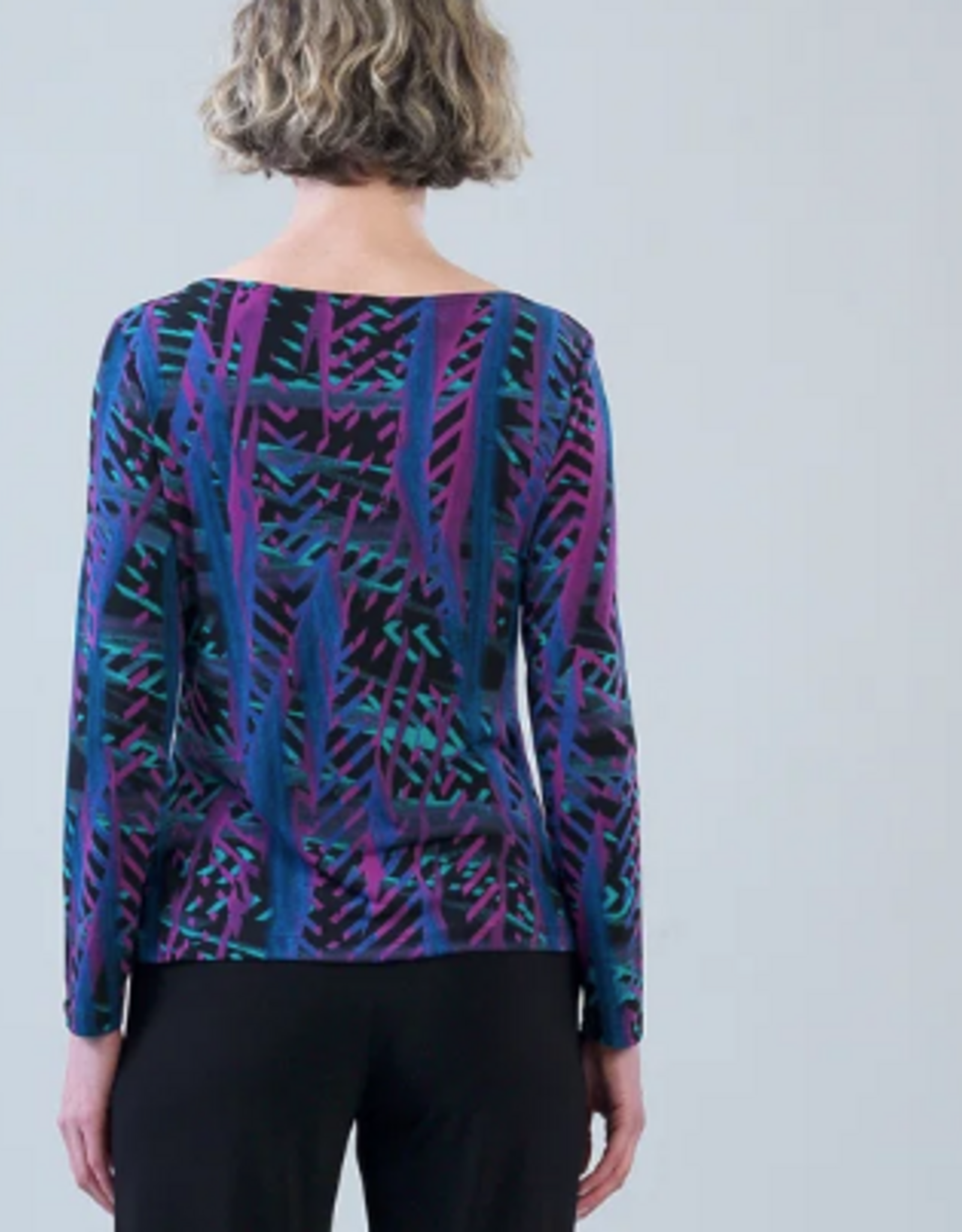 Clara Sunwoo Clara Sun Woo  Multi color Print W/ Side Twist Detail