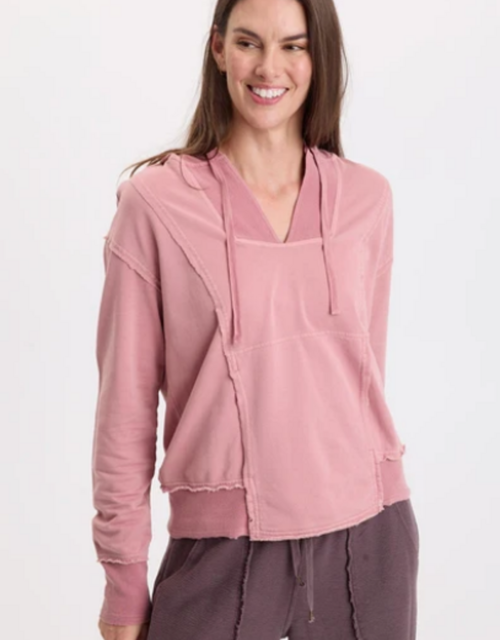 Wearables Wearables Rose ROSALYN FLEECE CASUAL HOODIE