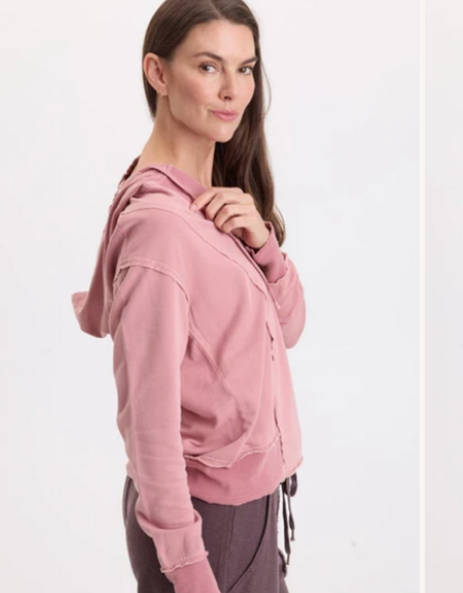Wearables Wearables Rose ROSALYN FLEECE CASUAL HOODIE