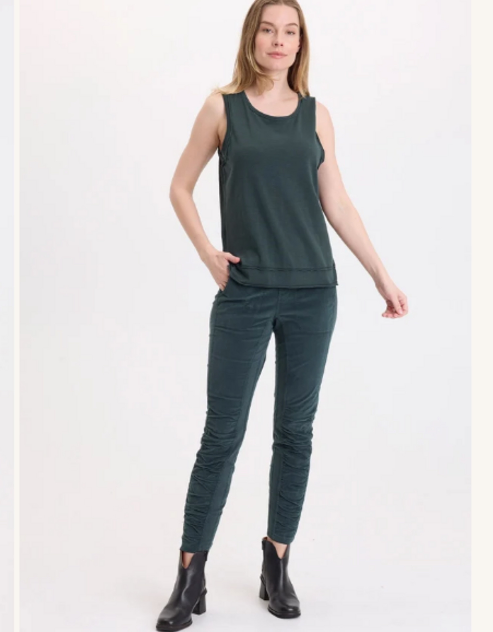 Wearables Wearables 22804 Ivy CORDUROY PENNY RUCHED LEGGING