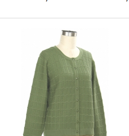 Southern Lady Southern Lady  Lt Beret Long Sleeve Cardigan Sweater