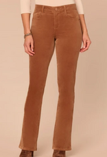 Tribal Democracy Raw Umber High Rise Itty Bitty Boot Corduroy Petite Pants