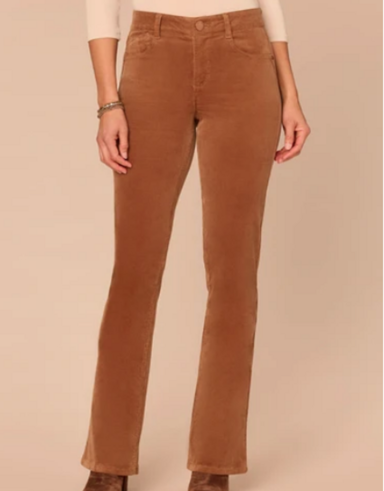 Tribal Democracy Raw Umber High Rise Itty Bitty Boot Corduroy Petite Pants