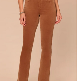 Tribal Democracy Raw Umber High Rise Itty Bitty Boot Corduroy Petite Pants