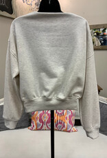Kylie Paige Kylie Paige  Oatmeal Mila Cotton Terry Sweatshirt Top