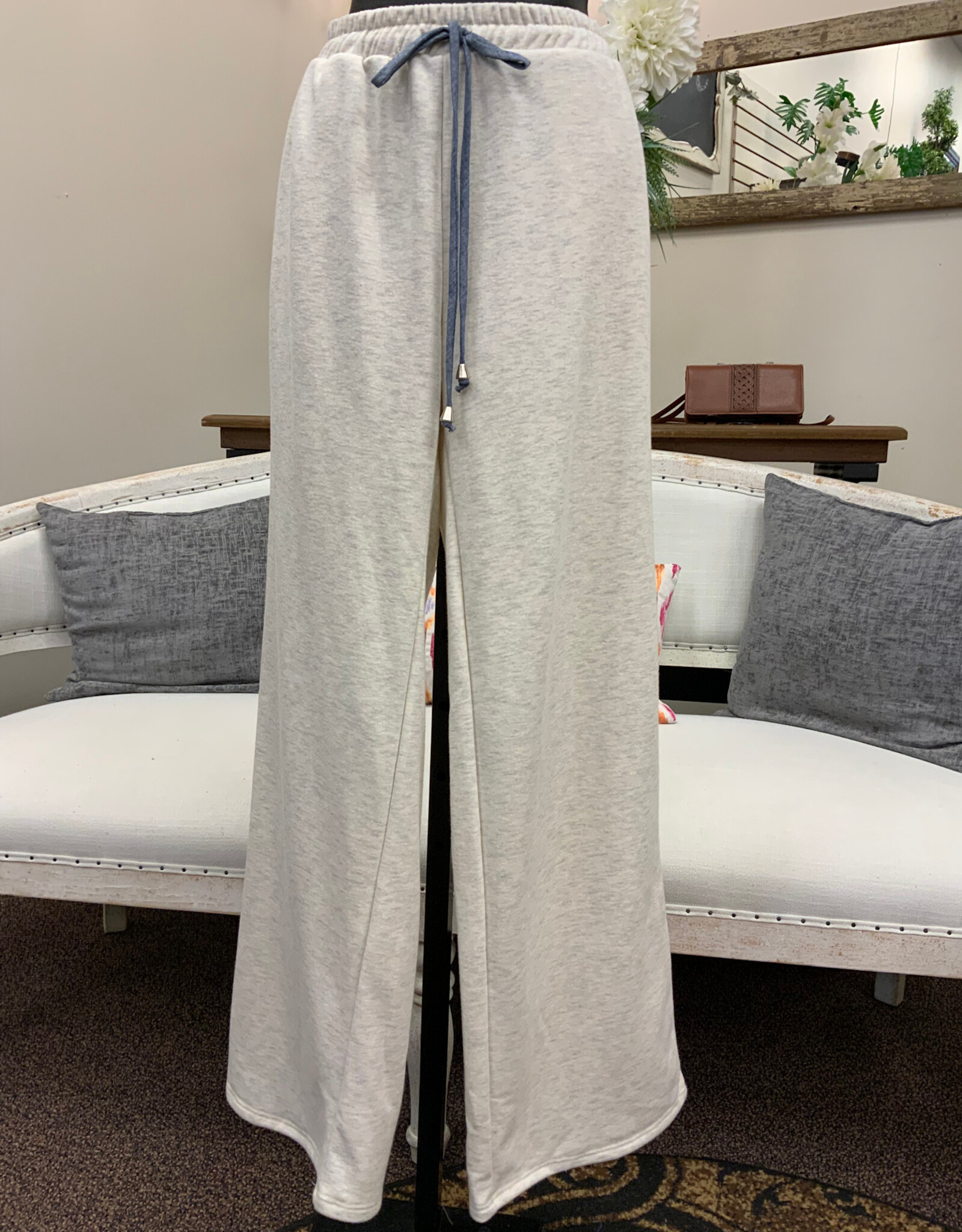 Kylie Paige Kylie Paige  Oatmeal Heidi  Cotton Terry Pant