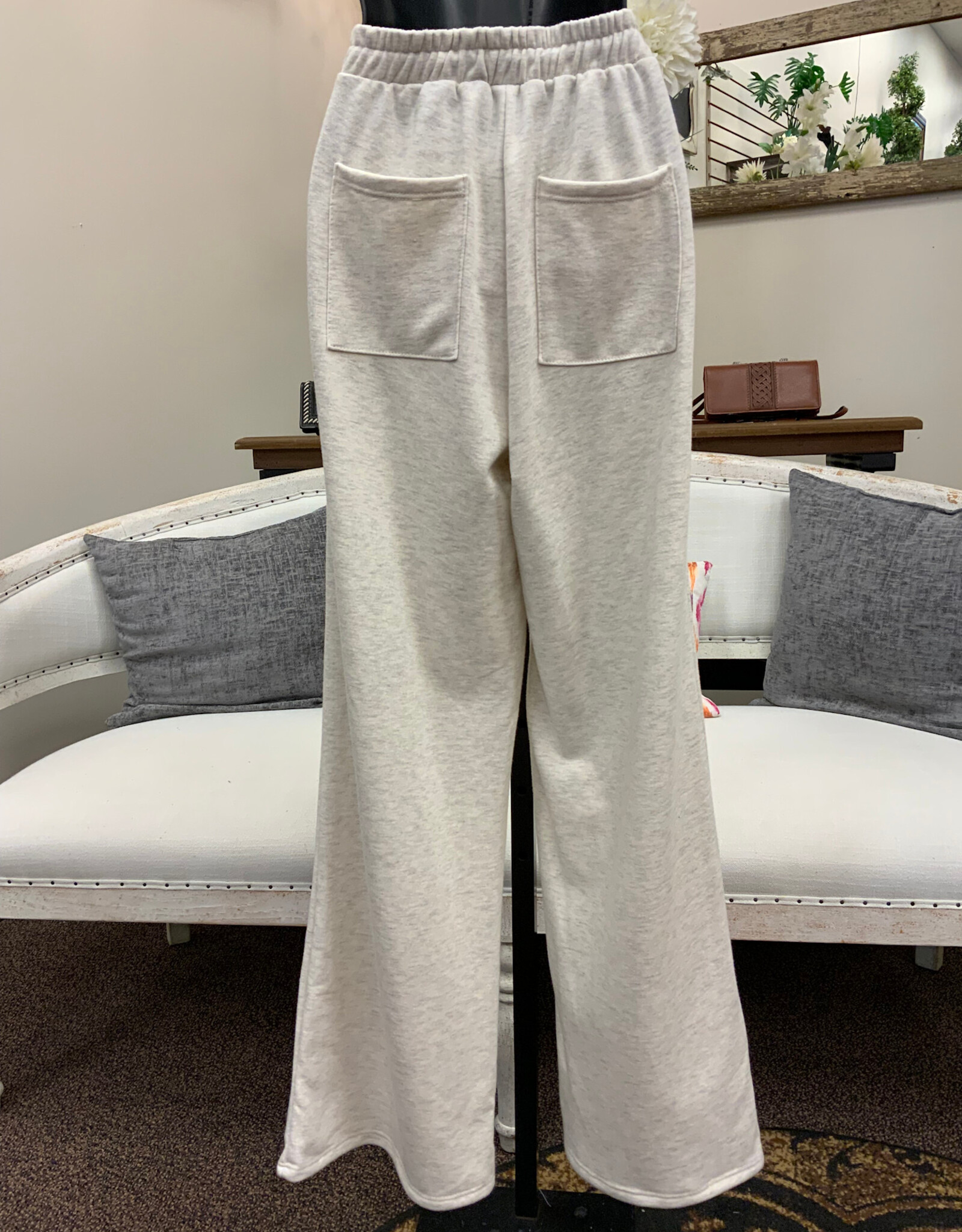 Kylie Paige Kylie Paige  Oatmeal Heidi  Cotton Terry Pant