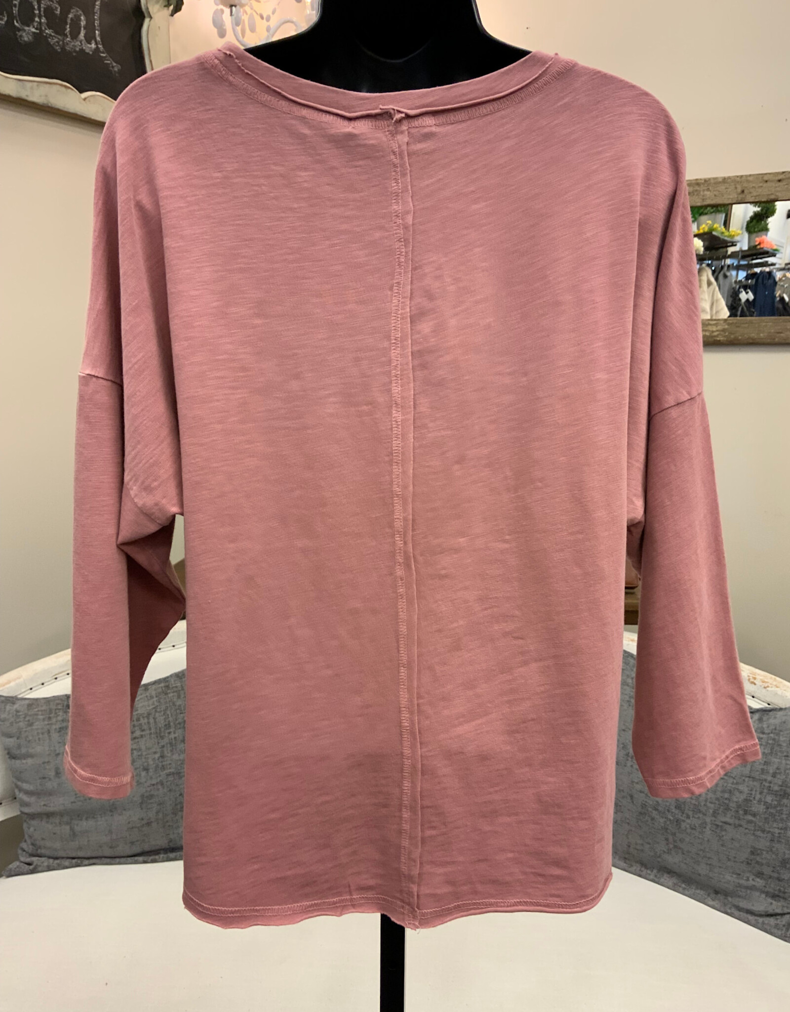 Wearables Wearables Rose OLIVERO PLEATED SHOULDER TOP