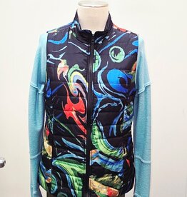 GG Jeans GG Jeans Black Multi Quilt Vest