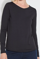 Lysse Lysse Black Lysséntial Round Neck Long  Sleeve Top
