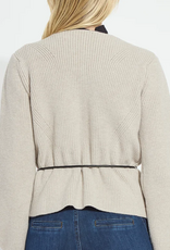 Lysse Lysse Refined Taupe Ravenna Peplum Knitted Cardigan