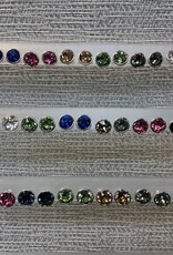 Swarovski Crystal Earring Silver Rounded Post